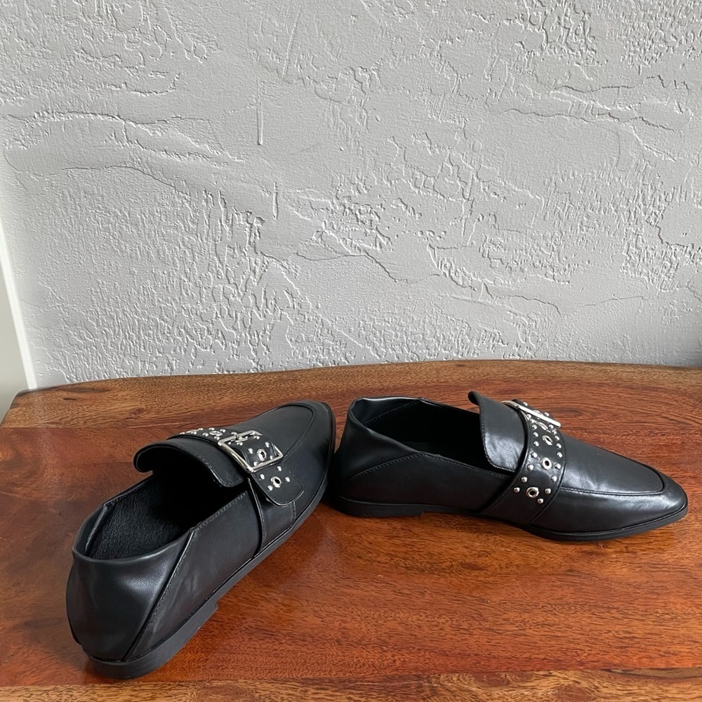 Vintage Havana  Slip-On/ Loafer in Black with Silver Handwear‎ Size: 8 - Picture 3 of 10